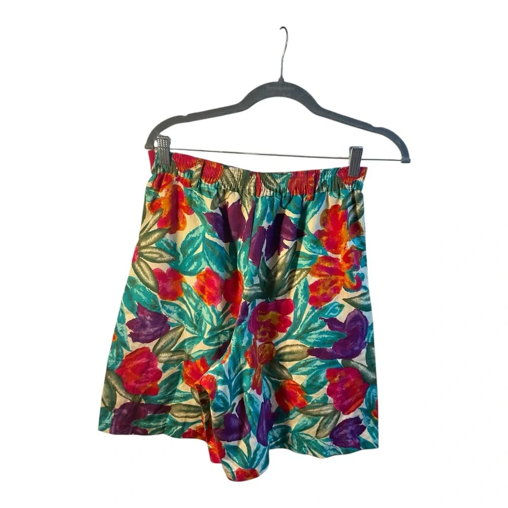 Cristin Stevens Women’s Vintage Multicolor Floral Top and Shorts Set Size M - Picture 8 of 15